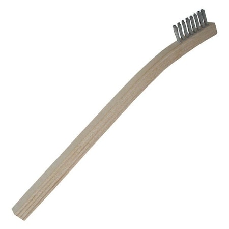 Gordon Brush 1x11 Row 0.016 Static Dissipative Nylon Bristle Al Handle Hand-Laced, PK12 114SSG-12